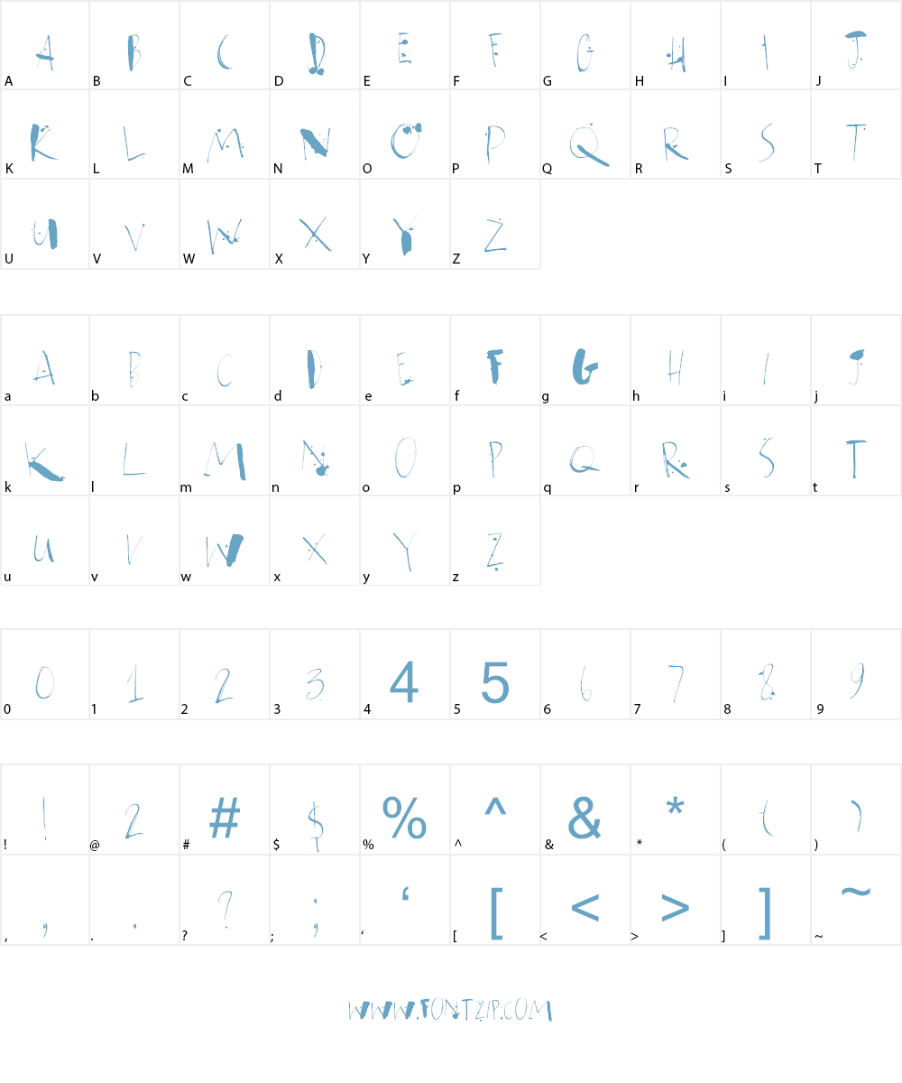 Atonement DEMO Font Character